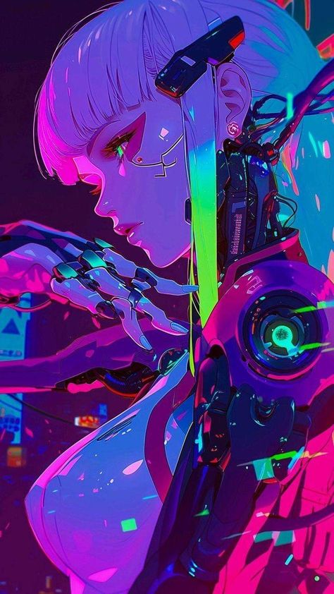 Cyberpunk Phone Wallpaper, Cyberpunk 2077 Wallpapers, Cyberpunk Color, Cyberpunk Wallpaper, Neon Cyberpunk, Cyberpunk Design, Cyborgs Art, Cyberpunk Anime, Cyberpunk Girl