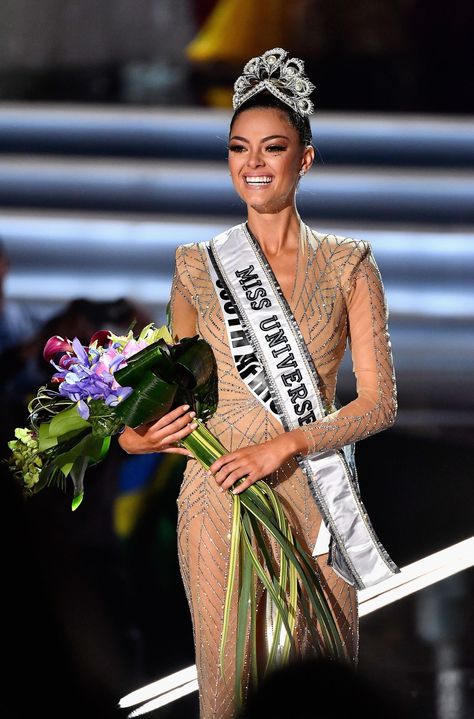 Miss South Africa Wins Miss Universe 2017 - Cosmopolitan.com Miss Universe Hairstyles, Miss Universe 2017, Miss South Africa, Demi Leigh Nel Peters, Miss Colombia, Pageant Life, Miss Venezuela, We Have A Winner, Miss France