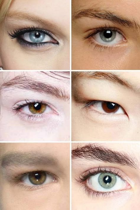 How to determine your eye shape and master your eyeshadow application - Vogue Australia Eye Shape Chart, Nail Shape Chart, Eye Study, Buriti Oil, Shape Chart, Almond Eyes, 얼굴 그리기, Types Of Eyes, Unique Makeup