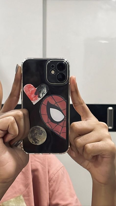 iPhone stickers Spider Man Aesthetic Phone Case, Creative Phone Cases, Spider Man Phone Case, Marvel Phone Case, Clear Phone Case Design, Cute Iphone Cases, Creative Iphone Case, Iphone Stickers, Sure Thing