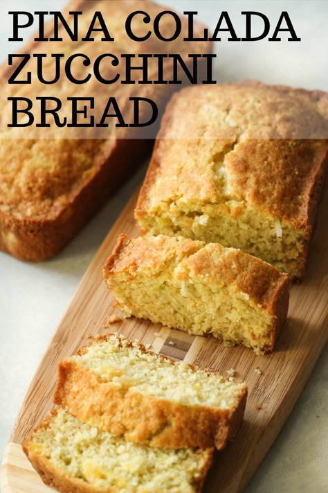 Pina Colada Zucchini Bread Recipe | Six Sisters' Stuff Pina Colada Zucchini Bread, Ham And Pineapple Pizza, Zucchini Recipes Dessert, Best Zucchini Bread, Zucchini Bread Recipe, Six Sisters Stuff, Six Sisters, Baking Items, Zucchini Bread Recipes