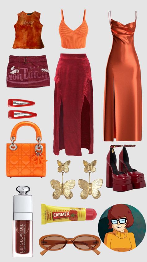 Modern Velma Outfit, Velma Outfit Aesthetic, Velma Dinkley Aesthetic Outfit, Velma Outfit Ideas, Velma Inspired Outfit, Scooby Doo Inspired Outfits, Velma Costume Ideas, Velma Costumes, Velma Outfit