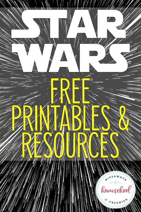 Star Wars FREE Printables & Resources - Homeschool Giveaways Star Wars Party Printables, Star Wars Classroom Theme, Star Wars Printables Free, Star Wars Party Games, Star Wars Activities, Star Wars Printables, Star Wars Classroom, Fonts Inspiration, Star Wars Crafts