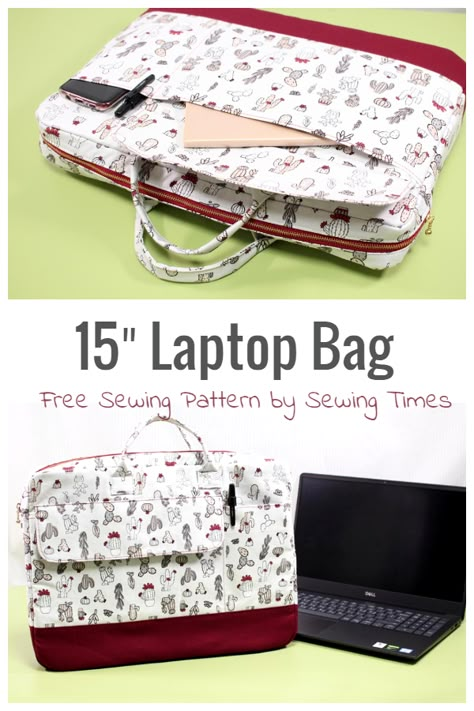 5 DIY Quilted Laptop Bag Free Sewing Patterns | Fabric Art DIY Diy Computer Bag Pattern, Laptop Bag Free Pattern, Sewing Laptop Bag, Laptop Bag Sewing Pattern, Laptop Bag Diy, Diy Laptop Bag Pattern, Laptop Bag Pattern, Laptop Case Pattern, Diy Laptop Case