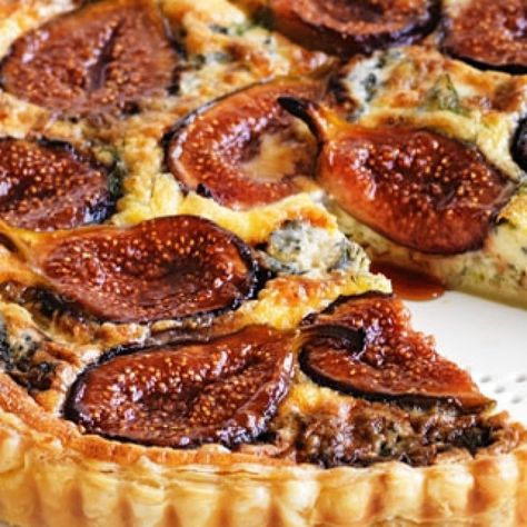 Fig Blue Cheese, Figs Blue Cheese, Blue Cheese Tart, Gluten Free Brunch Recipes, Brunch Casserole Recipes, Fig Tart, Cheese Tart, Brunch Casserole, Girls Brunch