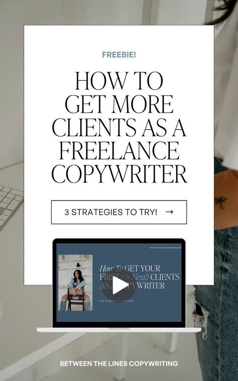 Calling all freelance copywriters! You can stop searching for ideas to get more clients, because I've got all the answers here. Learn 3 ways to get more clients for your freelance copywriting business, including how to find freelance clients, where to look for copywriting clients, and even how to get your first client as a beginner copywriter! Freelance Copywriting, Freelance Copywriter, Marketing Strategy Plan, Free Business Tools, Copywriting Business, Get More Clients, Get Clients, Successful Business Tips, Business Growth Strategies