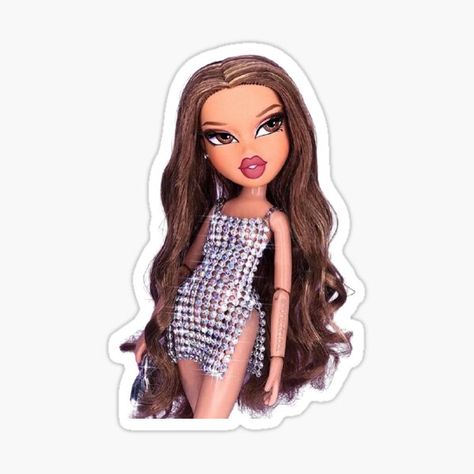 Cute Bratz, Bratz Girl, Bratz Yasmin, Brat Doll, Snapchat Stickers, Bratz Girls, Baddie Style, Colored Engagement Rings, Punch Needle Embroidery