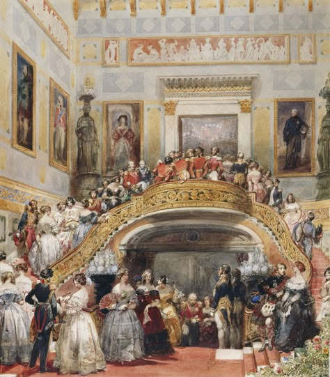 Cluckingham Palace, Theater Curtains, Royal Paintings, Queen Victoria Prince Albert, Victorian Life, Victoria Prince, Royal Collection Trust, Vintage Dance, The Royal Collection