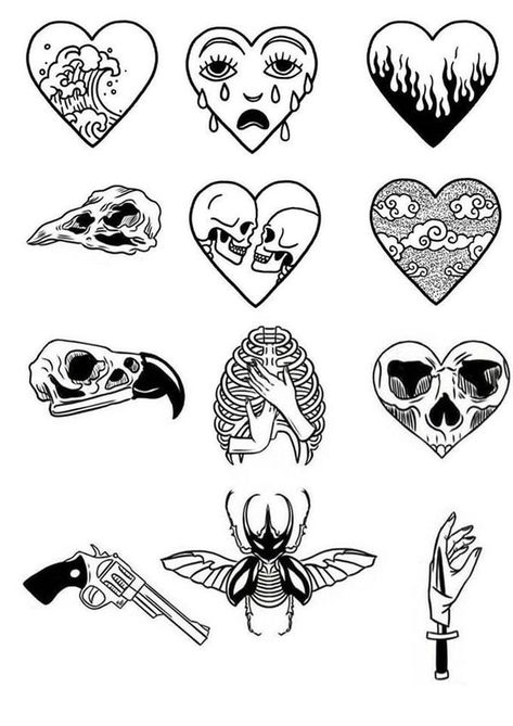 tattoo stencils | Facebook Black Work Heart Tattoo, Tattoos Without Flowers, Tattoos Feminine, Tattoos Quote, Tattoos Fine Line, Tattoos Abstract, Tattoos Floral, Traditional Black Tattoo, Feminine Skull Tattoos