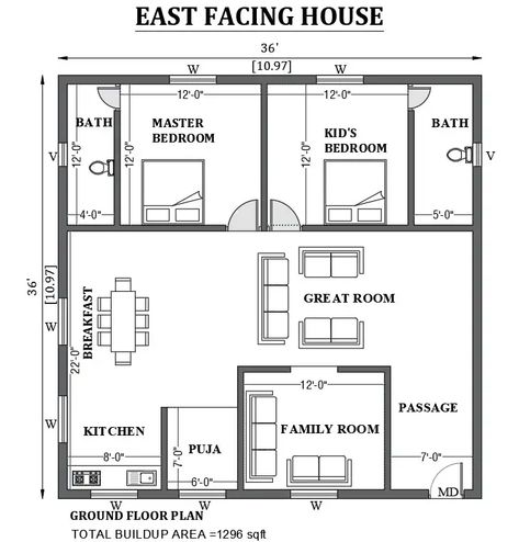 #cadbull #autocad #architecture #eastfacinghousedesign #eastfacing #housedesign #vastushastra #vastu #facade #facadedesign #2d #2dautocaddrawing #autocaddrawing #cadarchitecture #pinterestideas #thursday 2d Autocad Drawing, Drawing House Plans, 30x40 House Plans, Simple Floor Plans, Vastu House, 2bhk House Plan, Indian House Plans, House Gate, Architecture Drawing Plan