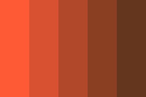 Portland Orange Chocolate Color Palette Burned Orange Color Palette, Dark Orange Palette, Shades Of Orange Colour Palettes, Aurora Phenomenon, Chocolate Color Palette, Different Shades Of Orange, Orange Color Shades, Orange Monochrome, Language App