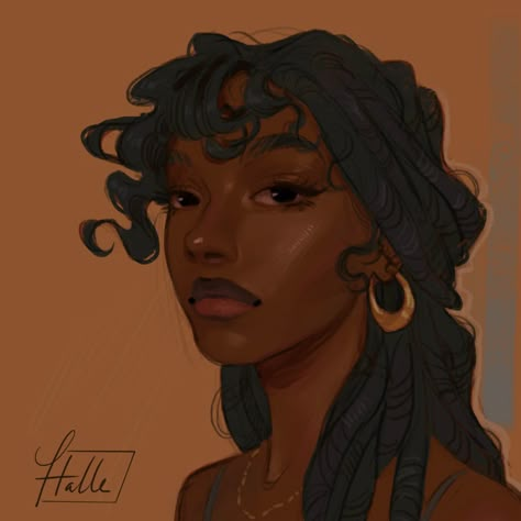 Black Princess Drawing, Character Design Black Woman, Black Cowgirl Art, Oc With Black Hair, Black Woman Character Design, Character Art Black, Braids Drawing, Blk Art, Black Woman Art