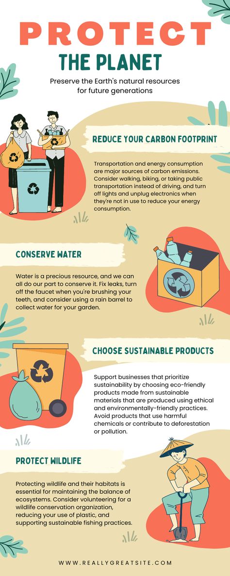 Social Issue Infographic, Canvas Poster Template, Sustainable Design Graphic, Infographic Design Simple, Recycle Infographic, Canva Infographic Templates, Environmental Tips, Planet Infographic, Sustainable Development Design