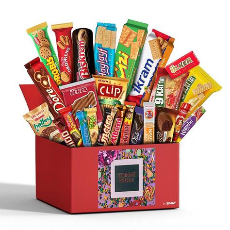 Snack Boxes For Adults, Foreign Snacks, Turkish Snacks, Snacks From Around The World, Exotic Snacks, Snack Boxes Healthy, European Chocolate, International Snacks, Box Snack