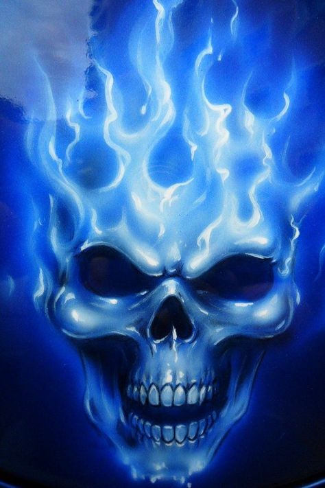 Blue Fire Skull Wallpapers - Top Free Blue Fire Skull Backgrounds Blue Flame Tattoo, Skull Drawing Sketches, Airbrush Skull, Evil Skull Tattoo, Vampire Skull, Skull Ideas, Fire Skull, Flame Skull, Skull Stencil