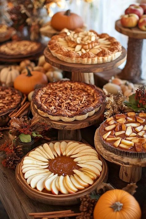 These Apple and Pumpkin Dessert Recipes are perfect for fall! Warm, sweet, and comforting, they’re ideal for holiday gatherings or cozy nights in. 🎃🍏 #FallBaking #PumpkinDesserts #AppleTreats #AutumnRecipes #SweetFallFlavors Pretty Fall Desserts, Dessert Recipes For Fall, Elegant Fall Desserts, Fall Dessert Table, Fall Desserts Table, Pumpkin Dessert Recipes, Autumn Desserts, Recipes For Fall, Thanksgiving 2024