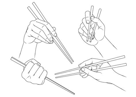 Holding Chopsticks Reference, Hand Holding Chopsticks, Holding Something Pose Reference, Holding Chopsticks, Drawing Anime Hands, Hand Holding Something, How To Draw Fingers, Hands Tutorial, Arm Drawing