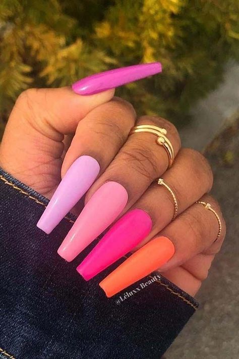 Colorful Nail Art, Pedicure Designs, Classic Nails, Colorful Nail Designs, Summer Acrylic Nails, Neon Nails, Nails Toes, Coffin Nails Designs, Pretty Acrylic Nails