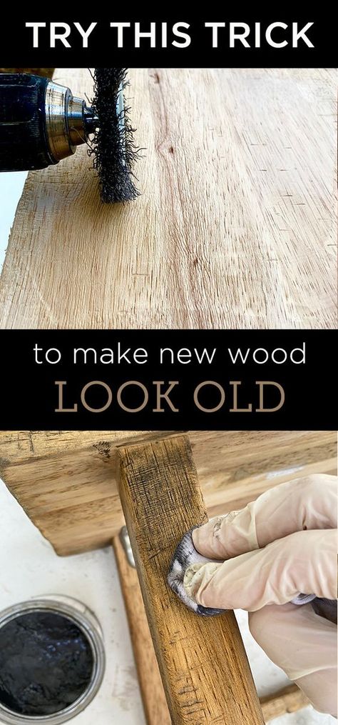 Make New Wood Look Old, Distress Wood, Wood Finishing, Aged Wood, Free Woodworking Plans, Aging Wood, Into The Woods, Woodworking Plans Free, Woodworking Techniques