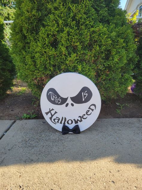 Nightmare Before Christmas Door Hanger, Nightmare Before Christmas Door, Jack Skellington Pumpkin, Pumpkin Patch Sign, Halloween Door Hanger, Jack Skeleton, Halloween Door Hangers, Door Decorating, Christmas Door Hanger