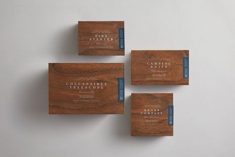 Tierra is a Conceptual Brand Inspired By The Great Outdoors | Dieline Wood Box Design, Beautiful Packaging Design, Handmade Leather Work, Wood Packaging, Marble Box, Diy Leather Projects, Handmade Packaging, Gift Box Design, Packaging Designs