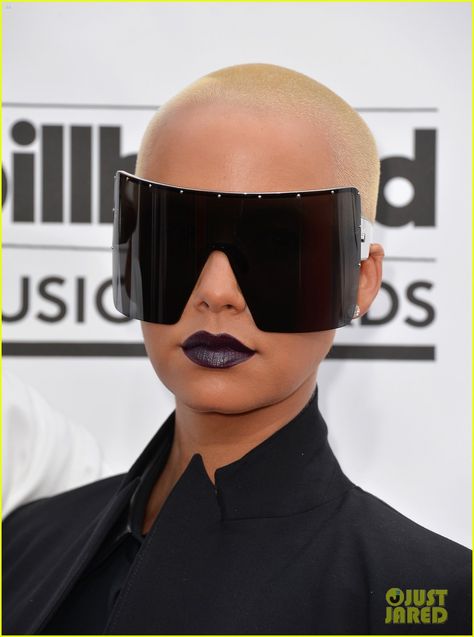 Amber Rose Wears Huge Sunglasses. Maybe. Amber Rose Sunglasses, Huge Sunglasses, Rose Sunglasses, Billboard Awards, Funky Glasses, Throwing Shade, Black Shades, Aviator Glasses, Amber Rose