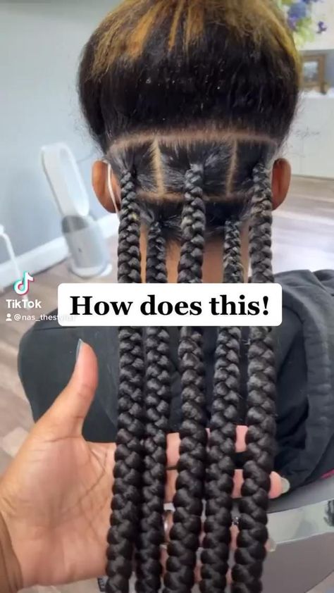 Big Knotless Braids Parting, How To Part For Jumbo Knotless Braids, Big Knotless Box Braids Parts, Parting For Jumbo Knotless Box Braids, Big Braids Parting, How To Part Jumbo Box Braids, Work To Bar Outfit, Jumbo Knotless Braids Parting Pattern, Jumbo Box Braid Parting