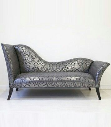 Silver Chaise longue Drawing Room Furniture, Sofa Bed Furniture, Sofa Bed Frame, Classy Furniture, Drawing Room Interior Design, Vintage Couch, Upholstery Armchair, Glamorous Style, The Jewel