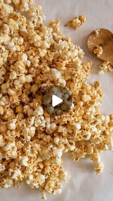 Melissa Griffiths - Easy Family Recipes on Instagram: "🍿 My mom’s homemade caramel popcorn recipe is so gooey and easy to make! You’ll have it done in 15 minutes (& that includes making the homemade caramel sauce!) 

🍿Comment “popcorn” and I’ll DM you the recipe that includes tips and tricks!

What you’ll need:
- corn syrup
- brown sugar
- butter
- sweetened condensed milk 
- vanilla extract 
- unpopped popcorn 

How to make:
1. Pop popcorn. Remove unpopped kernels and place popcorn in a large bowl.
2. In a saucepan, heat corn syrup and brown sugar until lightly boiling.
3. Add butter, stir until melted.
4. Add sweetened condensed milk, stir, and bring to light boil. Remove from heat and add vanilla.
5. Pour caramel over popcorn, mix well.
6. Spread over waxed paper to cool — it will bec Super Bowl Finger Foods, Homemade Caramel Popcorn, Caramel Popcorn Recipe, Popcorn Recipes Easy, Popcorn Recipes Caramel, Popcorn Mix, Waxed Paper, Movie Night Snacks, Popcorn Recipe