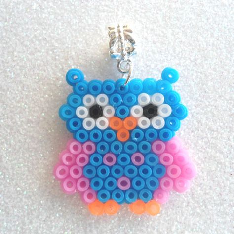 Mini Perler Beads, Diy Owl, Beads Craft, Melty Beads, Fuse Beads, Perler Beads, Belly Button Rings, Arts And Crafts, Beads