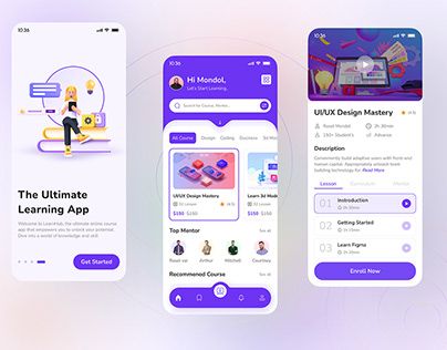 Check out new work on my @Behance profile: "Online course app design" http://be.net/gallery/181148339/Online-course-app-design E Learning Mobile App Design, Mobile App Home Page Design, Home Page Design App, Home Page App Design, E Learning App Ui Design, Home Page Ui Design Mobile App, Learning App Ui Design, App Home Page, Profile Ui Design