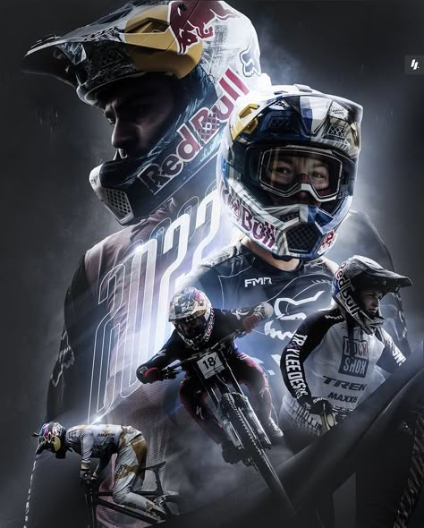 Motocross Photography Ideas, Helmet Poster Design, Motocross Poster Design, Mtb Poster, Mtb Wallpaper, Photoshop Poster Tutorial, Motocross Poster, Sport Flyer, Mountain Biking Photography