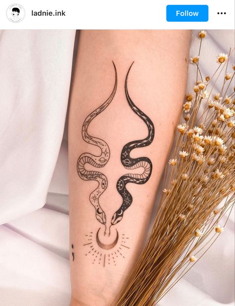 Oozy Tattoo, Kundalini Tattoo, Coral Tattoo, Tattoo Zodiac, Animal Tattoos For Women, Snake Tattoo Design, Gemini Tattoo, Muster Tattoos, Arm Tattoos For Women