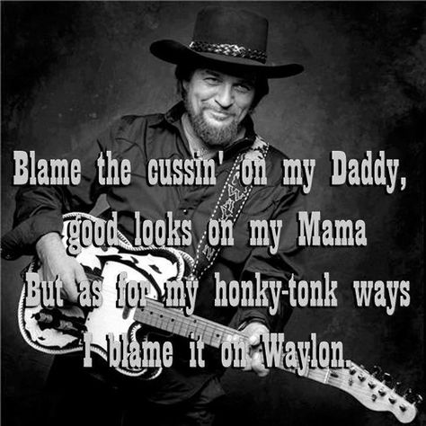 Waylon Jennings Love Country, Country Musicians, Waylon Jennings, Country Music Quotes, Outlaw Country, Merle Haggard, Country Quotes, Honky Tonk, Country Music Artists