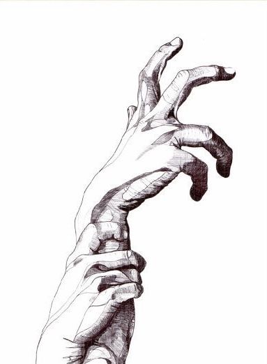 Hands Around Throat Reference, Hand Grabbing Hand Reference, Hands Grasping Reference, Hands Holding Face Drawing, Hand Reaching Out Of Water Drawing, Hands Reaching For Each Other Drawing, Grabbing Hands Drawing, Medusa Sketch, Hand Grabbing