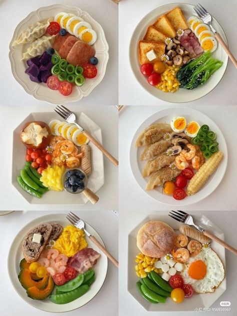 Healthy Korean Breakfast Aesthetic, Aesthetic Breakfast Korean, Korean Food Recipes Diet, Diet Korean Food, Korean Food For Diet, Meal Plan Korean, Korean Breakfast Aesthetic Diet, Korean Food Diet Plan, Boiled Egg Meal Ideas