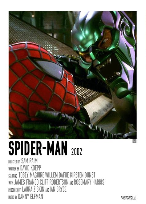 Rosemary Harris, Spider Man 2002, Danny Elfman, Sam Raimi, Willem Dafoe, James Franco, Green Goblin, Kirsten Dunst, Columbia Pictures