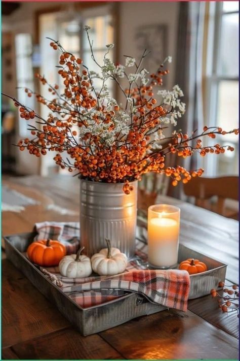 Natural Fall Decorations Diy, Fall Coffee Table, Fall Table Centerpieces, Easy Fall Decor, Cozy Fall Decor, Fall Decor Inspiration, Fall Thanksgiving Decor, Fall Deco, Autumn Decorating