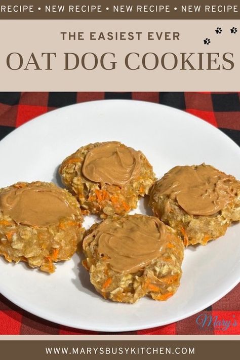 Easy Oat Cookies, Cookies For Dogs, Homemade Dog Cookies, Animal Treats, Dog Treats Homemade Easy, Oat Cookies, Cookie Calories, Dog Cookies, Unsweetened Applesauce