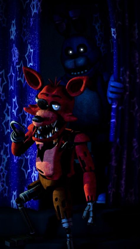 Bonnie And Foxy, Foxy Wallpaper, Sfm Fnaf, Fnaf Wallpaper, Fnaf Photos, Thanks For Listening, Fnaf Sfm, Fnaf Jumpscares, Fnaf Book