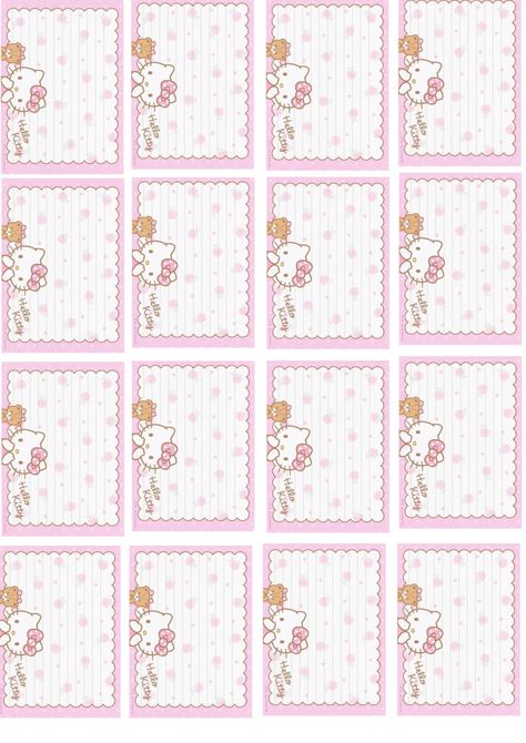 Memo Template, Memo Pad Design, Writing Paper Printable Stationery, Note Pad Design, Mini Notepad, Hello Kitty Crafts, Thank You Card Design, Lomo Card, Printables Freebies