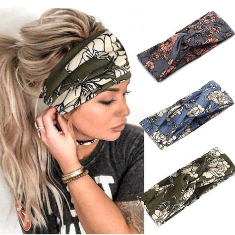 Cute hair accessories for women length-9.4〞(24cm),width-3.5〞(9cm),can be extended to 11.8〞(30cm).3 PCS. Girls fashion items were made of cotton, elastic, soft, breathable and never slipping. Turban Mode, Boho Hair Wrap, Sweat Headbands, Boho Bandeau, Leopard Hair, Mode Turban, Headband Outfit, Vintage Headbands, Turban Style