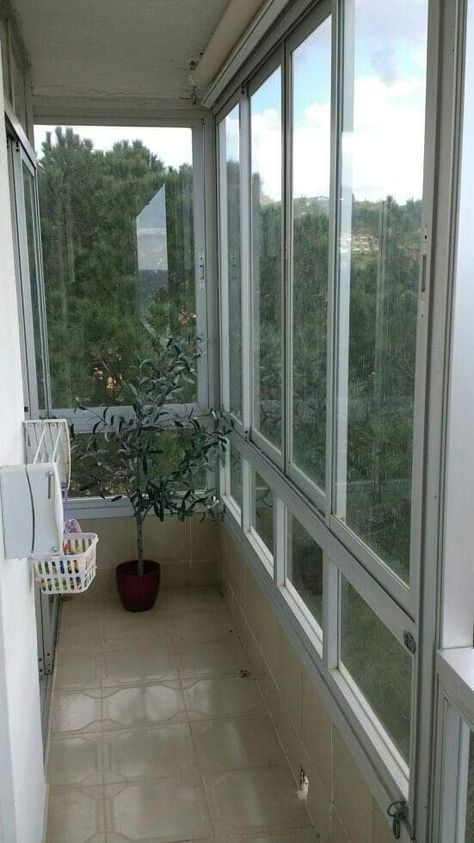 Sleeping Room Design, Home Study Design, Balcony Inspiration, Balcony Glass Design, Home Window Grill Design, Glass Balcony, Balcony Window, Balcony Grill, Balcony Grill Design