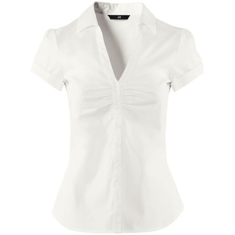 H&M Blouse ($7.34) ❤ liked on Polyvore featuring tops, blouses, shirts, blusas, women, white blouse, ruched top, white top, h&m shirts and ruched shirts Blouse Png, Ruched Blouse, Business Professional Outfits, Shirred Top, H&m Blouse, White Shirt Blouse, H&m Shirts, Fame Dr, Fitted Blouses