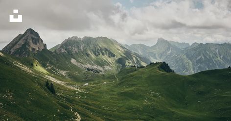 Download this photo by Gaétan Meyer on Unsplash Switzerland Nature Wallpaper, Switzerland Nature, Picture Cloud, Hill Landscape, Grass Background, Mountain Images, Countryside House, Forest Wallpaper, Green Landscape