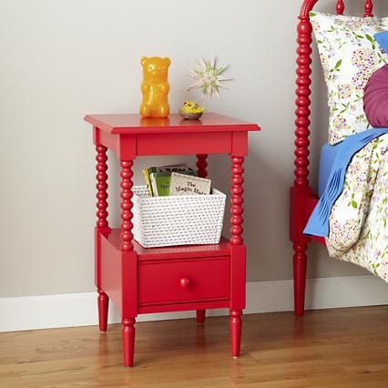 caitlin wilson design: style files: Online Find: Land of Nod Jackpot! Jenny Lind Nightstand, Bedroom Ideas Red, Spindle Crib, Caitlin Wilson Design, Baby Crib Diy, Kids Bedroom Ideas, Diy Crib, Jenny Lind, Small Nightstand