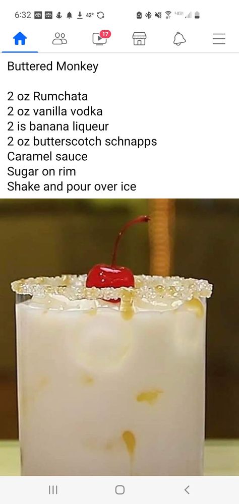 Monkey Cocktail, Monkey 2, Vanilla Vodka, Alcohol Recipes, Caramel Sauce, Cocktail Drinks, Liqueur, Vodka, Alcoholic Drinks