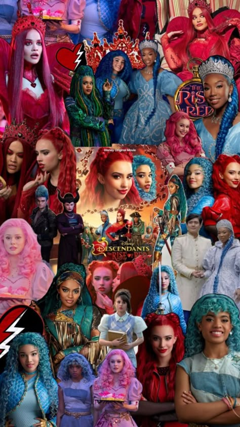 descendants: the rise of red ❤️⚡️ | #theriseofred Descendants Wallpaper, Disney Original Movies, Friends In College, Brandy Norwood, Wallpaper For My Phone, Red Wallpapers, Disney Descendants Movie, Kylie Cantrall, Red Stuff