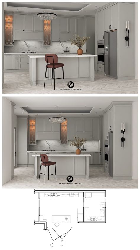 Interior Design Presentation Boards, 3dmax Vray, Interior Design Drawings, Interior Design Presentation, Architecture Concept Diagram, Interior Design Sketches, Kitchen Concepts, Interior Design Concepts, Design Hack