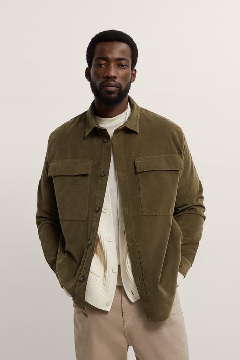 Mens Overshirts, Japan Outfits, Shirt Jacket Men, Aesthetic Outfits Men, Clothes Korean Style, Fall Outfits Men, Street Style Outfits Men, Zara New, Zara Shirt